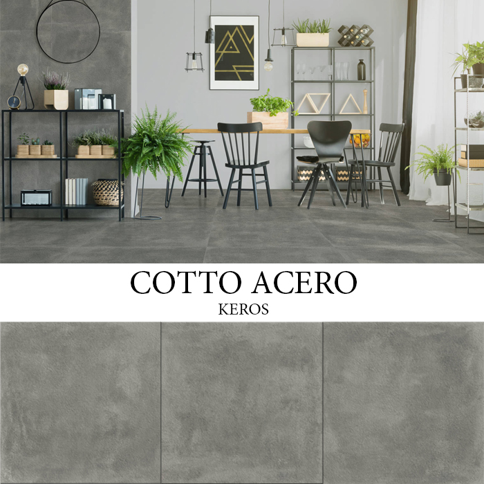 KEROS COTTO ACERO 80x80